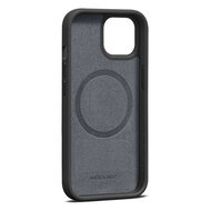 Woolnut leren MagSafe iPhone 15 Plus hoesje zwart