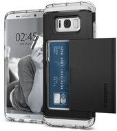 Spigen Crystal Wallet Galaxy S8 hoes Zwart