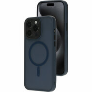 Mobiparts MagSafe iPhone 15 Pro hoesje blauw
