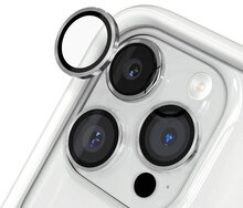 RhinoShield Tempered Glass iPhone 15 Pro / iPhone 15 Pro Max camera beschermer zilver