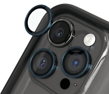 RhinoShield Tempered Glass iPhone 15 Pro / iPhone 15 Pro Max camera beschermer blauw