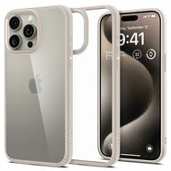 Spigen Ultra Hybrid iPhone 15 Pro Max hoesje titanium