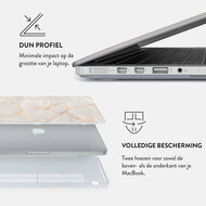 Burga MacBook Air 13,6 inch hardshell vanilla sand