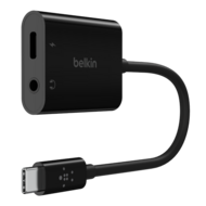 Belkin RockStar USB-C naar 3,5 mm audio en oplaad adapter