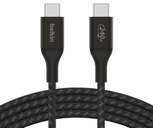 Belkin Braided 240 watt USB-C kabel 1 meter zwart
