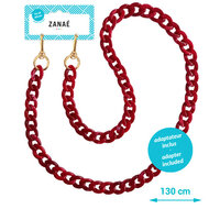 Zanae Mineral telefoon draagkoord ketting rood