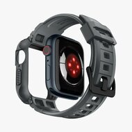 Spigen Rugged Armor Pro Apple Watch 45 / 44 mm bandje Donkergrijs