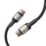 TechProtection EVO USB-C naar USB-C&nbsp;kabel 100 watt 100 centimeter titanium