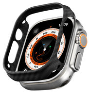 Het Pitaka Air Apple Watch Ultra 49 mm aramid fiber hoesje Zwart&nbsp;is een sterk hoesje voor je Apple Watch.