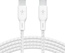 Belkin Braided 100 watt USB-C kabel 2 meter Wit 