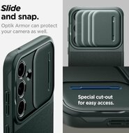 Spigen Optik Armor Galaxy A55 hoesje groen