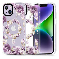 Tech Protection MagSafe iPhone 14 hoesje rose floral