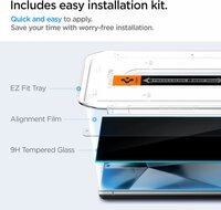 Spigen GlastR EZ Fit Privacy Galaxy S24 Ultra glazen screenprotector 2 pack