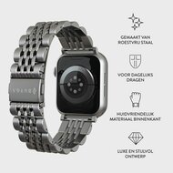 Burga Chic Royal Apple Watch 45 / 44 mm band zilver