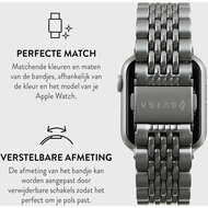 Burga Chic Royal Apple Watch 45 / 44 mm band zilver