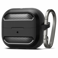 Spigen Rugged Armor Galaxy Buds 3 / Buds 3 Pro hoesje zwart
