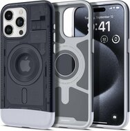 Spigen Classic C1 MagSafe iPhone 15 Pro hoesje grijs