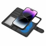TechProtection MagSafe 2 in 1 wallet iPhone 16 Pro hoesje zwart