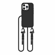 Tech Protection iPhone 16 Pro hoesje met koord zwart