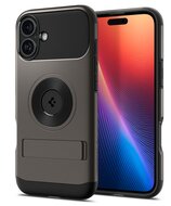 Spigen Slim Armor MagSafe iPhone 16 hoesje gunmetal