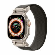 TechProtection Delta nylon Apple Watch Ultra 49 / 46 / 45 / 44 mm bandje zwart / oranje