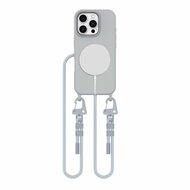 TechProtection iPhone 16 Pro hoesje met koord grijs
