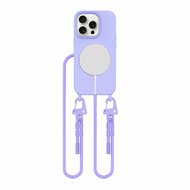 Tech Protection MagSafe iPhone 14 Pro hoesje met koord lavender