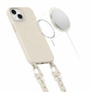 Tech Protection MagSafe iPhone 13 hoesje met koord beige