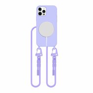 Tech Protection MagSafe iPhone 12 Pro hoesje met koord lavender
