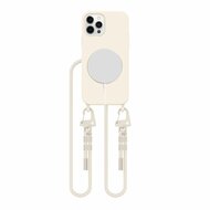 Tech Protection MagSafe iPhone 12 Pro hoesje met koord beige