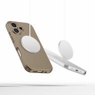 TechProtection Siliconen MagSafe iPhone 16 hoesje bruin