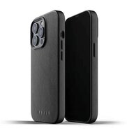 Mujjo Leather case iPhone 13 Pro hoesje Zwart