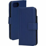 Mobiparts leren Wallet iPhone 16e hoesje blauw
