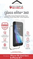 InvisibleShield Glass Elite+ iPhone SE 2022 / 2020 glazen screenprotector en hoesje