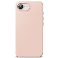 Ringke Siliconen MagSafe iPhone 16e hoesje roze