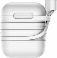 Baseus Silicone AirPods hoesje + strap Grijs