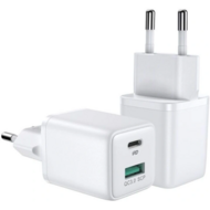 Joyroom 30 watt 2 poort USB oplader wit