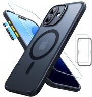 ESR Classic Hybrid Pro iPhone 16 hoesje &amp; screenprotector frost zwart