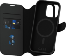 PanzerGlass CARE 2 in 1 Wallet iPhone 16 Pro hoesje zwart 