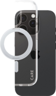 PanzerGlass CARE met kickstand iPhone 16 Pro hoesje zilver