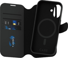 PanzerGlass CARE 2 in 1 Wallet iPhone 16 hoesje zwart