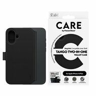 PanzerGlass CARE 2 in 1 Wallet iPhone 16 Plus hoesje zwart