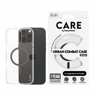 PanzerGlass CARE Urban Combat iPhone 16 Pro Max hoesje doorzichtig zwart