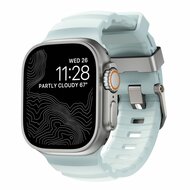 Nomad Rocky Point Apple Watch 49 / 46 /&nbsp;45 mm bandje icy blue / natural