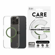 PanzerGlass CARE Urban Combat iPhone 16 Pro Max hoesje doorzichtig groen