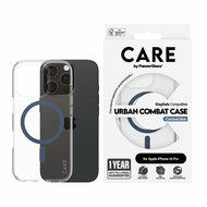 PanzerGlass CARE Urban Combat iPhone 16 Pro hoesje blauw