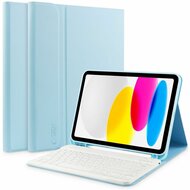 TechProtection KeyBoard iPad 2025 11 inch / 2022 10,9 inch toetsenbordhoesje blauw