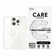 PanzerGlass CARE Urban Combat MagSafe iPhone 15 Pro hoesje transparant