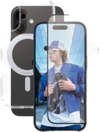 PanzerGlass CARE 3 in 1 iPhone 16 ceramic bundel hoesje screen en camera protector
