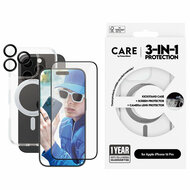 PanzerGlass CARE 3 in 1 iPhone 16 Pro ceramic bundel hoesje screen en camera protector